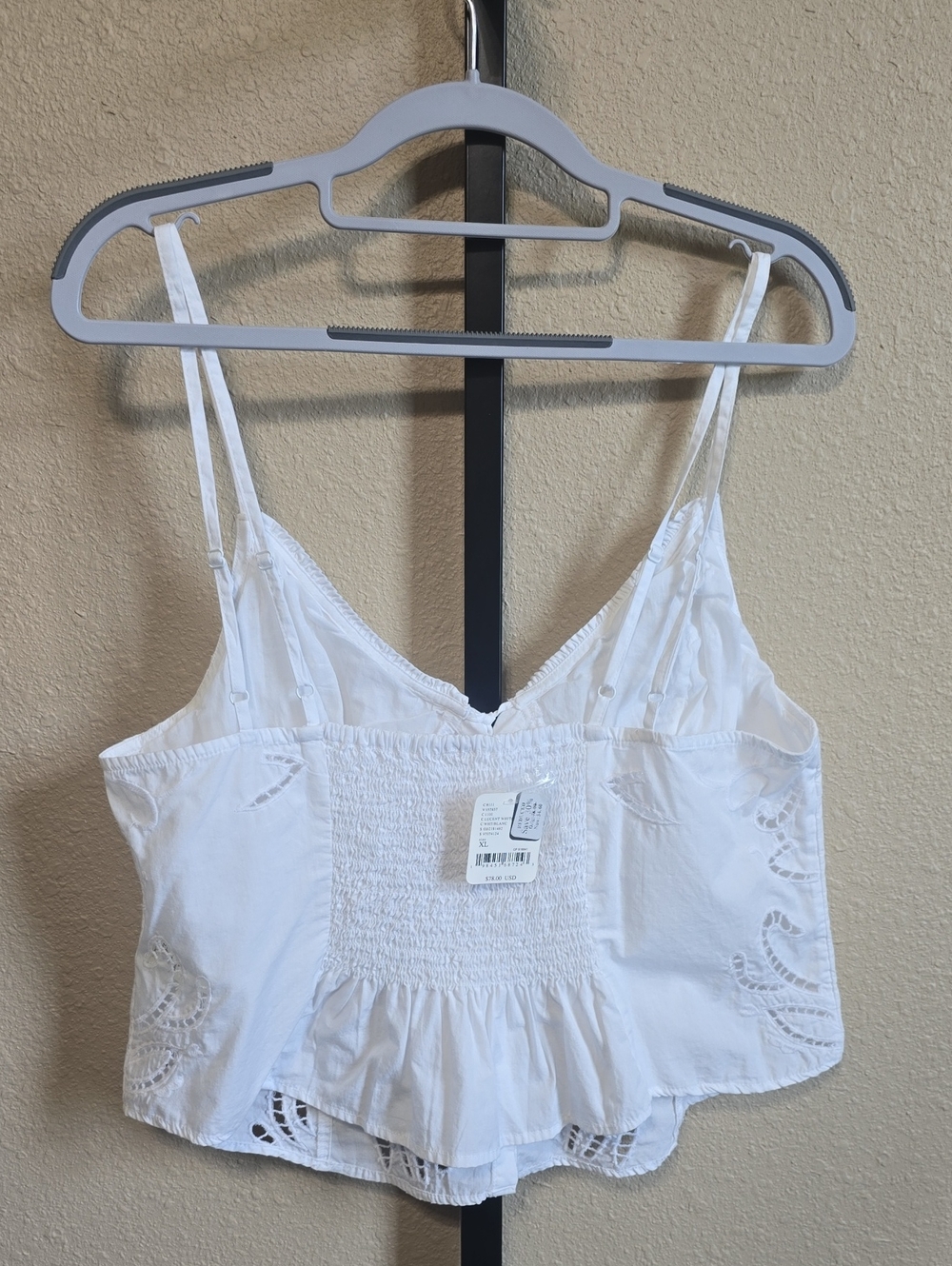 NWT Free People Sweet Sammie Eyelet Cropped Top. XL - Picture 6 of 9